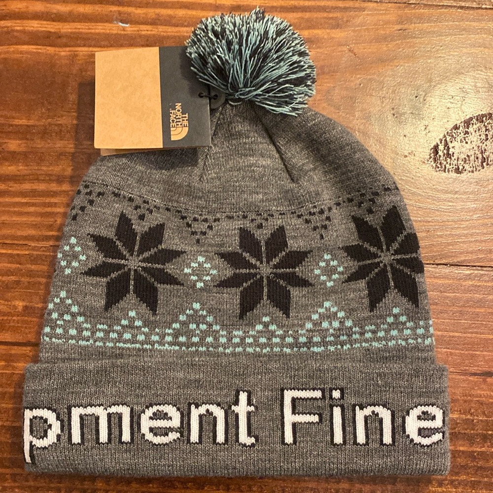 The North Face NWT kids ski tuke grey beanie